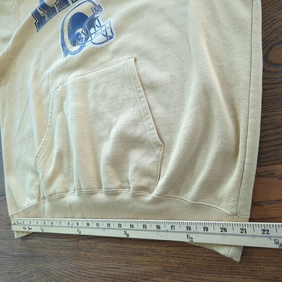 NFL Team Apparel Los Angeles Rams Hoodie Sweatshirt XXL Gold Fleece Pullover - Picture 10 of 14